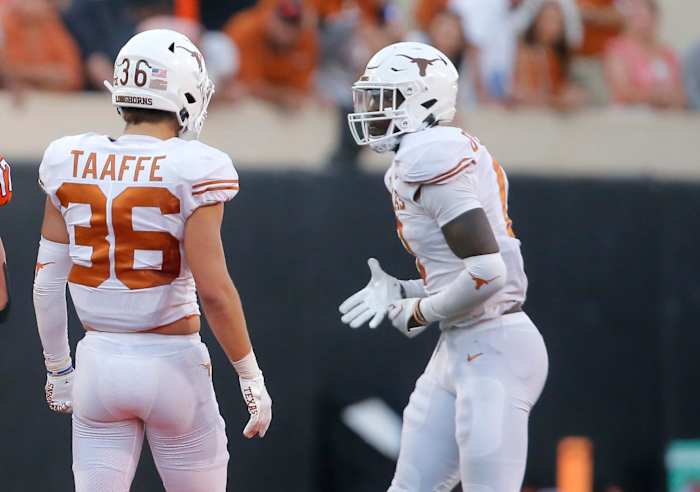 Texas safety Michael Taaffe